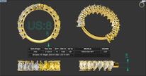 deposit link private link for user1799653893559296 18k yellow gold band with 8 white diamonds and 8 yellow diamonds size8