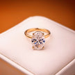 ol004 14k Yellow Gold 5.09 Carat Oval Cut Lab-Grown Diamond E VVS2 Hidden Halo Ring