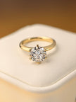 rd002 14k Gold 2.02 Carat Round Brilliant Cut Lab-Grown Diamond E VVS2 Solitaire Ring