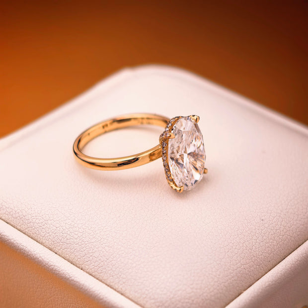 private link for Nadia 18K Yellow Gold 2.00 Carat Oval Cut Lab-Grown Diamond D VVS2 Hidden Halo Ring size 9#