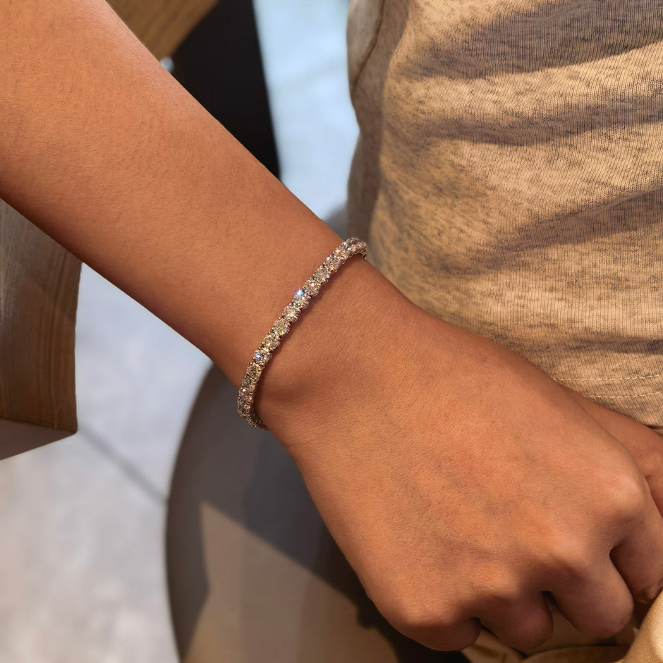 14k White Gold Tennis Bracelet
