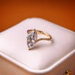 me005 14K Yellow Gold 3.05 Carat Marquise Cut Lab-Grown Diamond E VVS2 Solitaire Ring