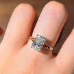 rt003 14K Yellow Gold 3.03 Carat Radiant Cut Lab-Grown Diamond E VVS2 Solitaire Ring