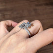 ed002 14K White Gold 5.02 Carat Emerald Cut Lab-Grown Diamond E VVS2 Ring
