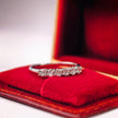bd013 14k white gold band ring T:2.014 g, D:0.5 ct