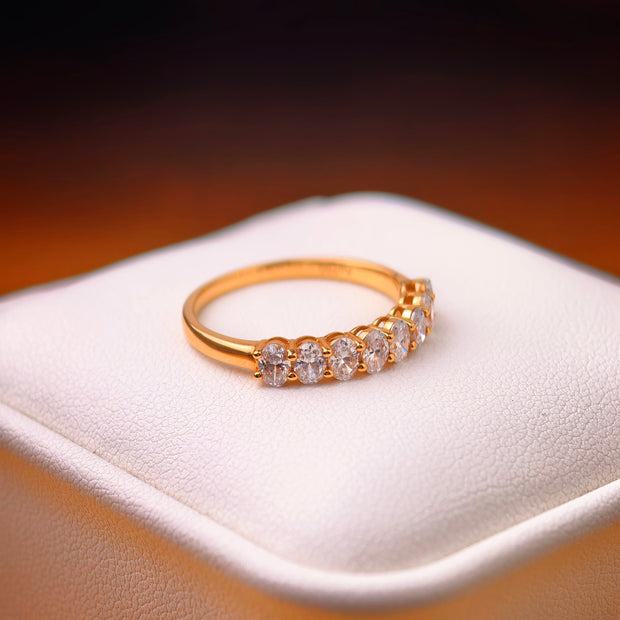 bd016 14k yellow gold band ring T:2.2 g, D:0.9 ct