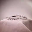 bt1018 14k white gold bracelet T:6.973 D:8.53 ct size17#