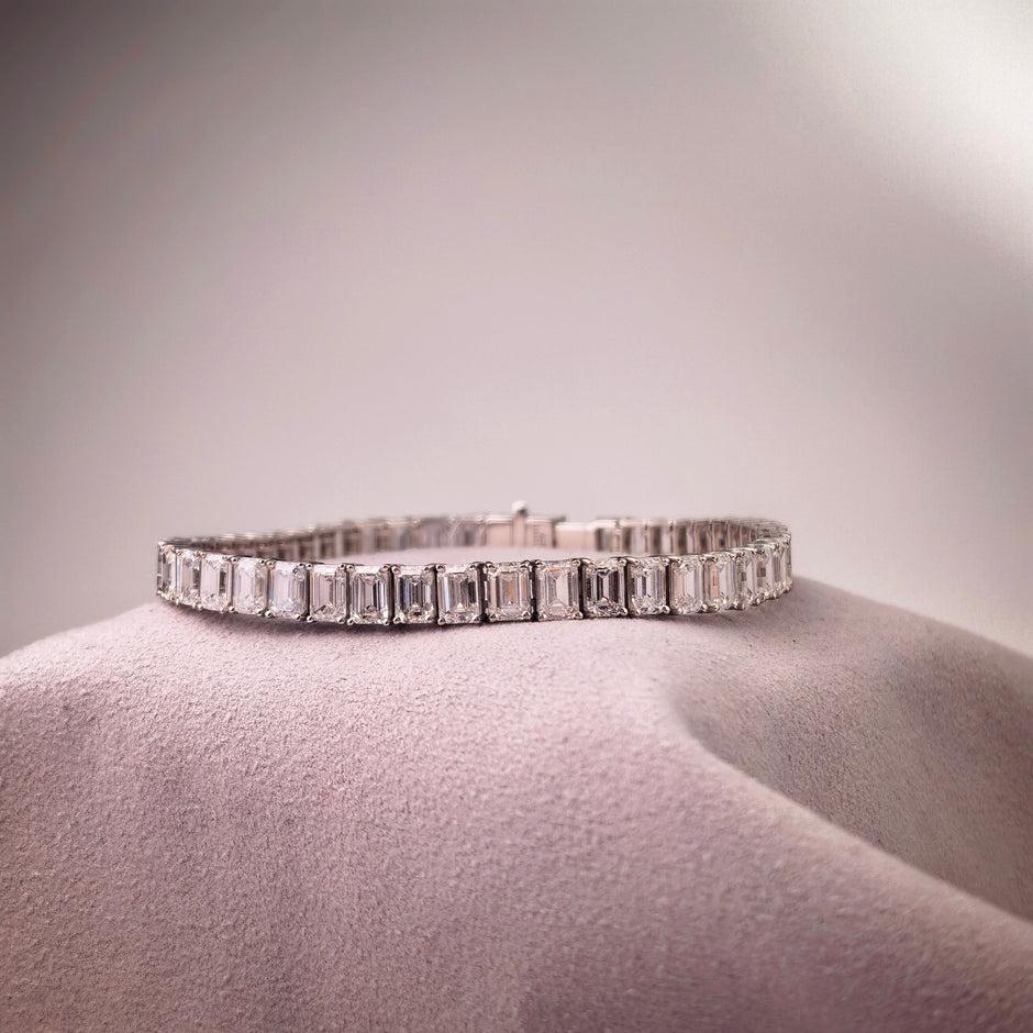 bt1021 14k white gold bracelet T:14.54 D:24.35 ct size18#