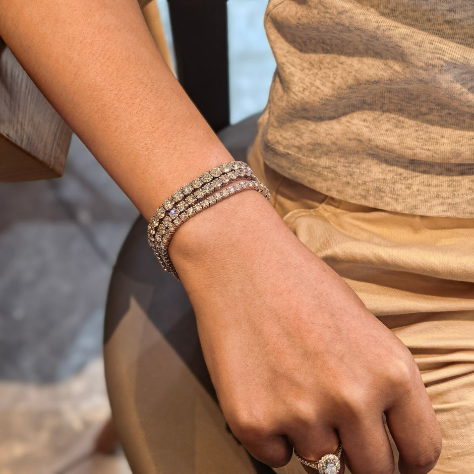 14k White Gold Tennis Bracelet