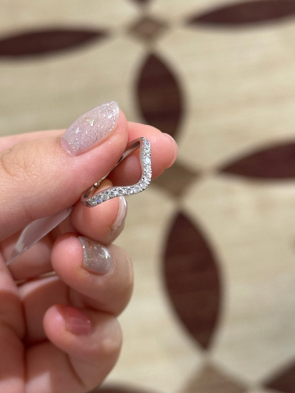 private link for nicole, white gold band, size 5.75