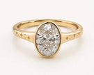 deposit private link for mamasweeta,3ct E color VVS2 oval cut diamond with yellow gold band, size 8.5