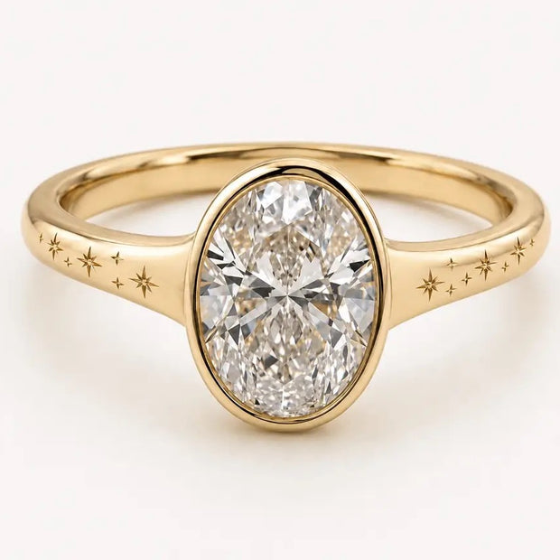 deposit private link for mamasweeta,3ct E color VVS2 oval cut diamond with yellow gold band, size 8.5