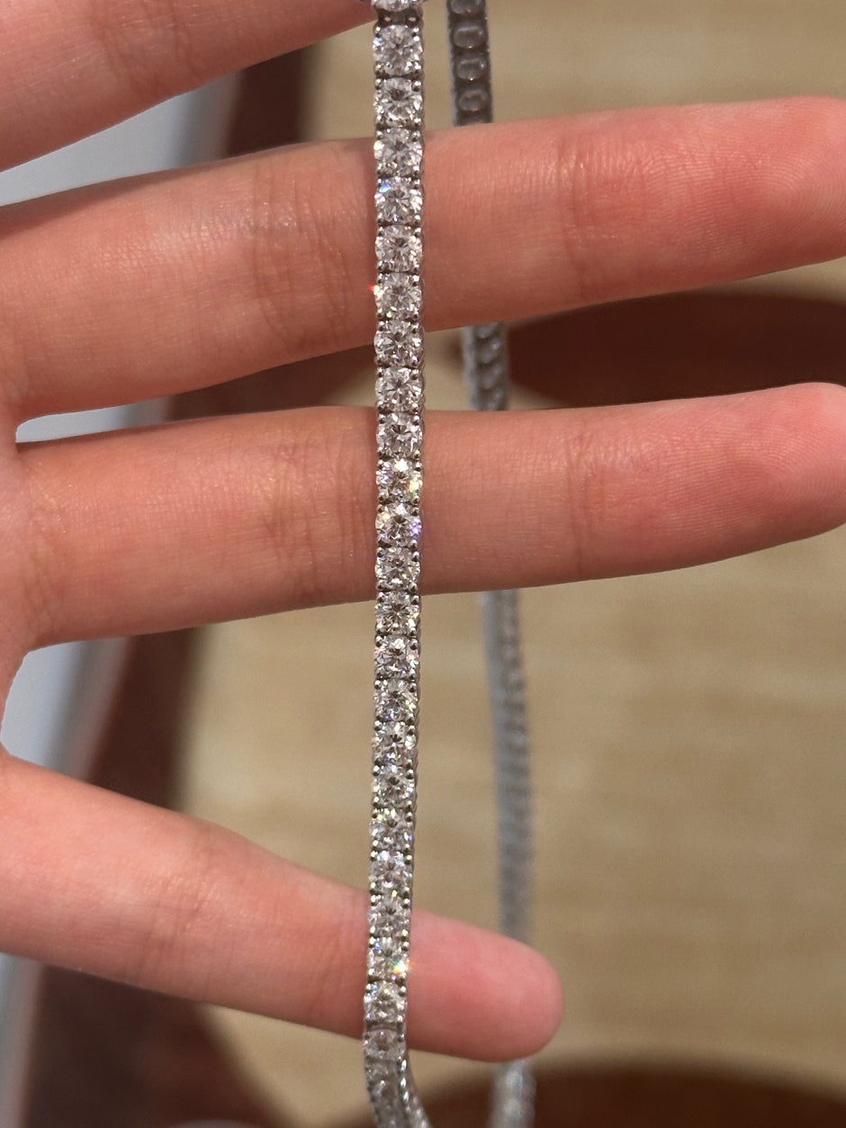 private link for ___Sherry01, necklace,23 points each diamond,14k white gold, total gold weight is 24.62gr