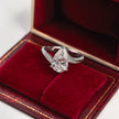 14K White Gold 2.04 Carat Pear Shape Lab-Grown Diamond E VVS2 Ring