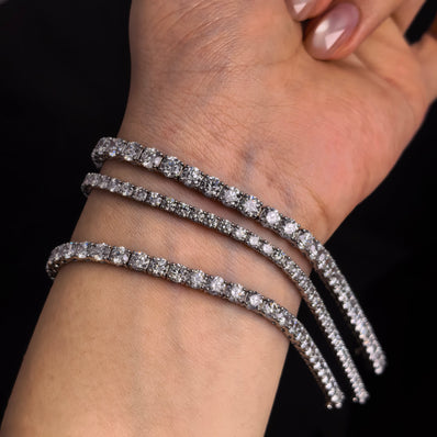 14k White Gold Tennis Bracelet