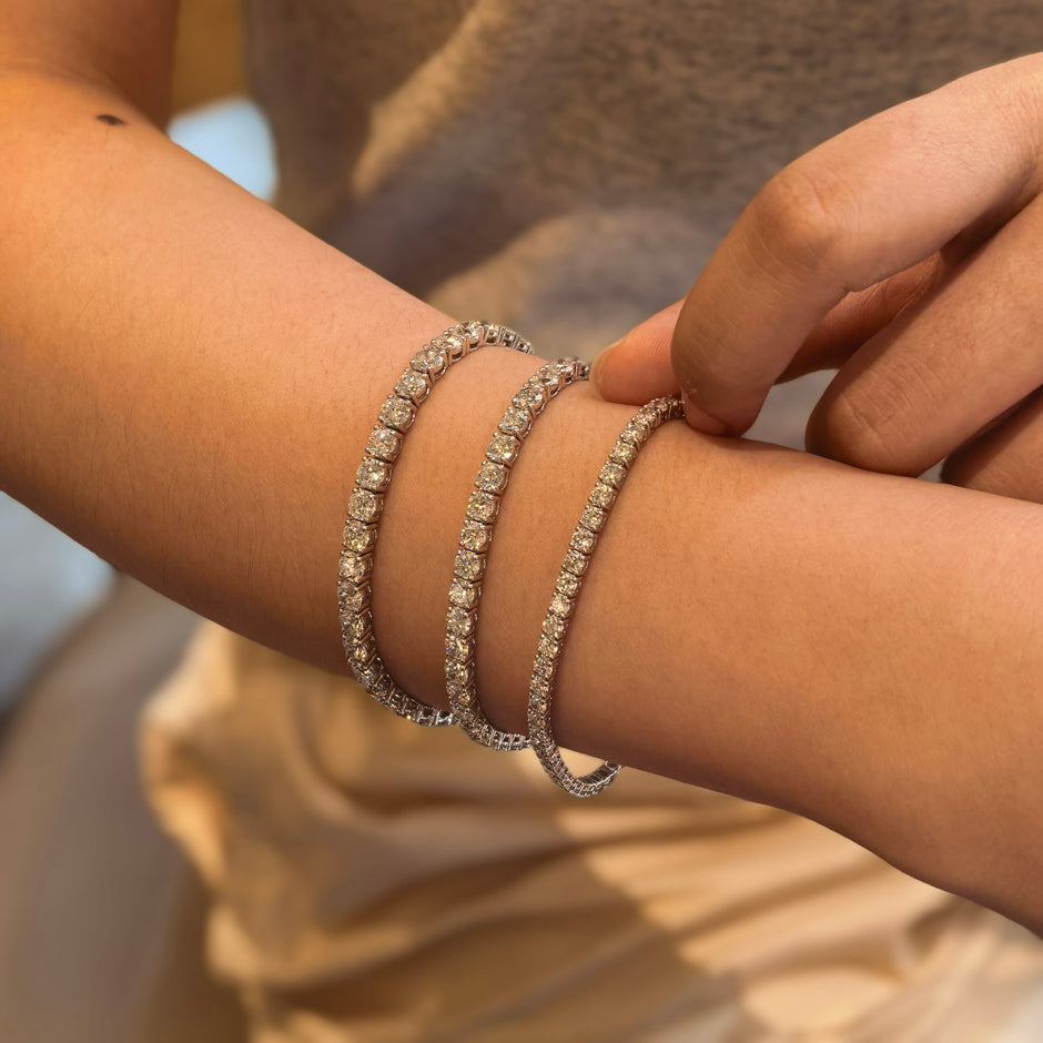 14k White Gold Tennis Bracelet