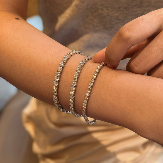 14k White Gold Tennis Bracelet