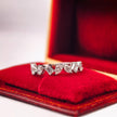 bd021 14k white gold band ring T:1.68 g, D:0.72 ct