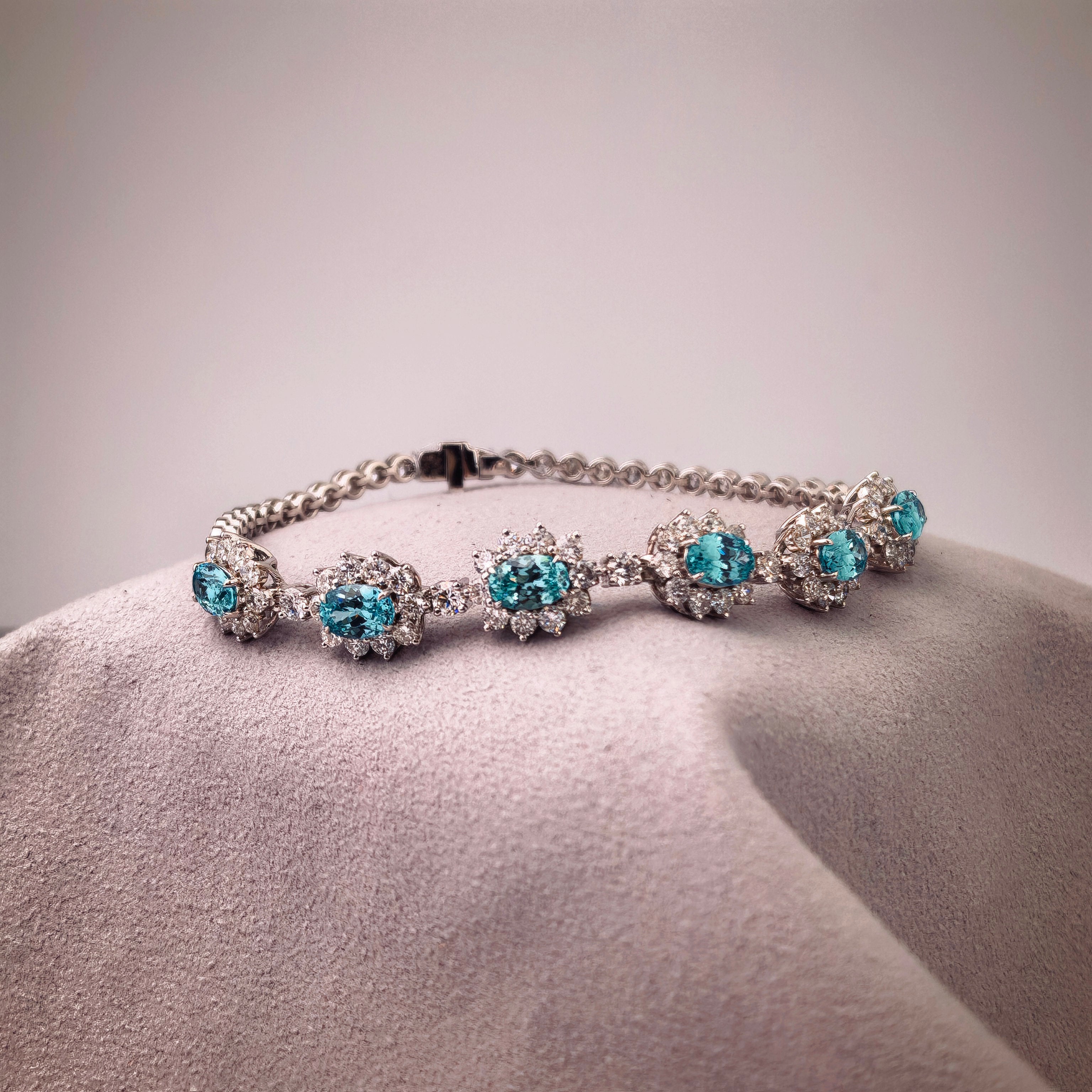 bt1006 14k white gold bracelet T:10.97 D:m4.52+3.47 ct size16