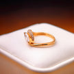 me007 14K Yellow Gold 1.09 Carat Marquise Cut Lab-Grown Diamond E VVS2 Ring