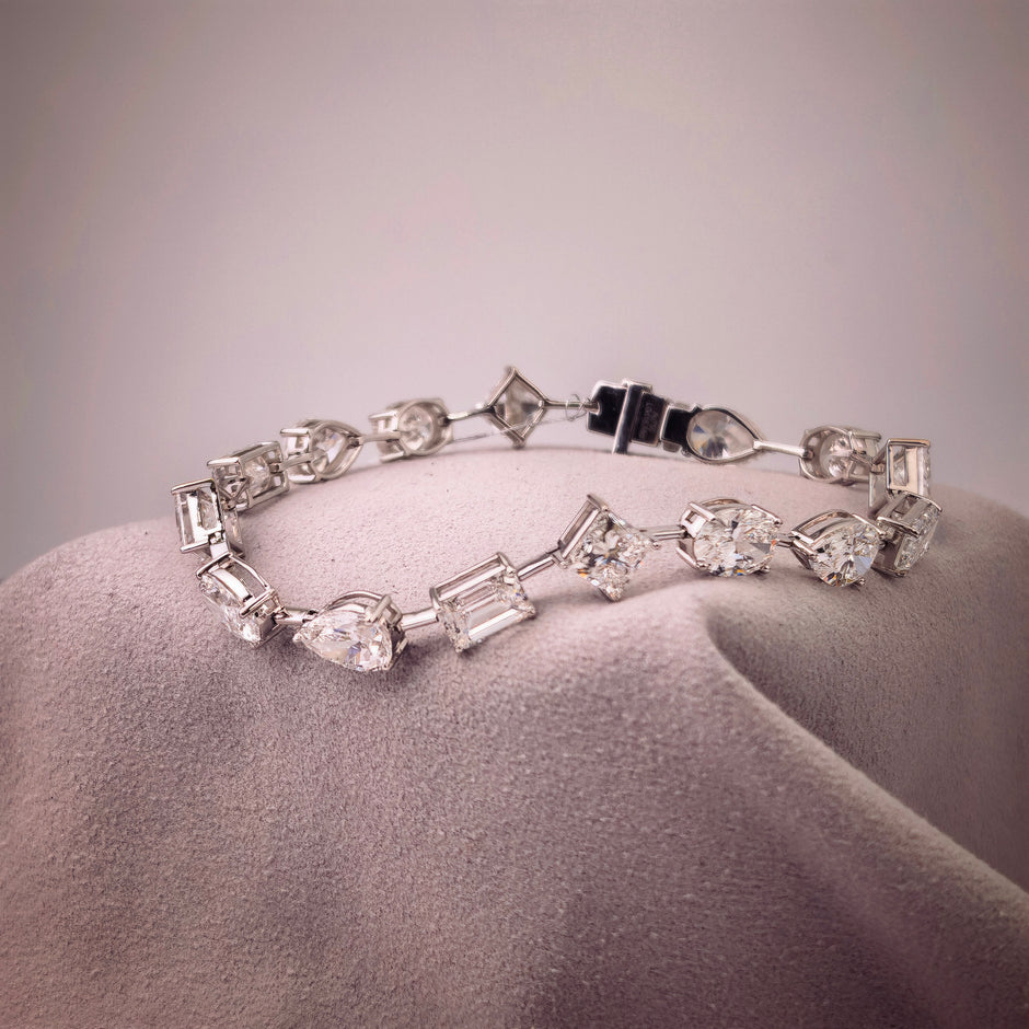 bt1008 14k white gold bracelet T:10.974 D:16.56 ct size17#