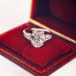 ol002 14k Gold 4.03 Carat Oval Cut Lab-Grown Diamond E VVS2 Three-Stone Ring