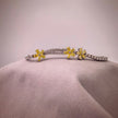 bt1013 14k white gold bracelet T:8.667 D:m1.55+2.7 ct size17#