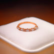 bd015 14k yellow gold band ring T:1.25 g, D:m0.32+0.05 ct