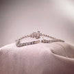 bt1005 14k white gold bracelet T:6.78 D:m1.48+3.5 ct size17#