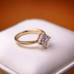 ps002 14K Yellow Gold 2.08 Carat Princess Cut Lab-Grown Diamond E VVS2 Solitaire Ring