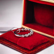 bd005 14k white gold band ring T:2.25g