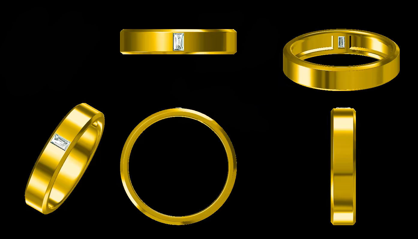 Private link for LEX, MAN Ring with lab grown diamond, 50% deposite link