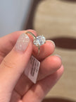 private link for Mileide,2.02ct E color VVS2 oval cut diamond with yellow gold band, size 5